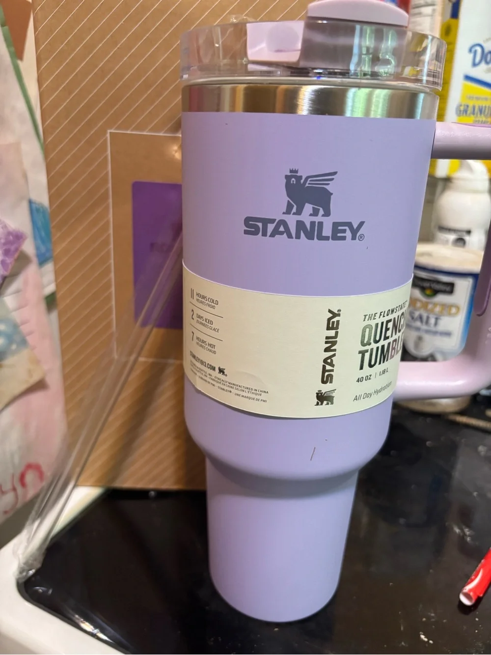 Stanley Lavender Travel Tumbler with Handle